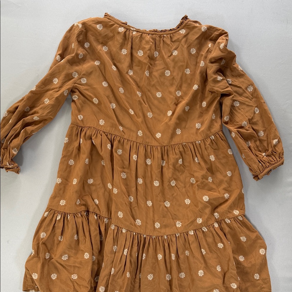 Madewell Tie-Neck Tiered Mini Dress, bloom dot warm hickory - Picture 11 of 11